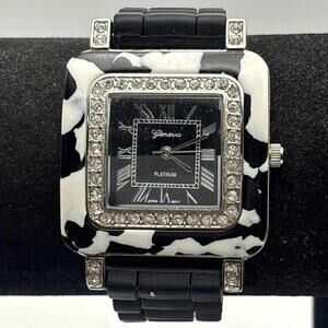 Black & White Geneva Men's Watch